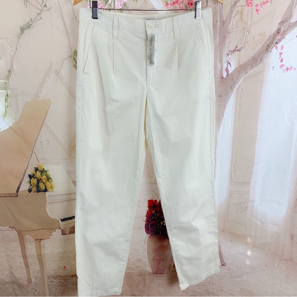 NEW J Crew Pleated Slouchy Boyfriend Chino Pant In Khaki - Picture 2 of 11